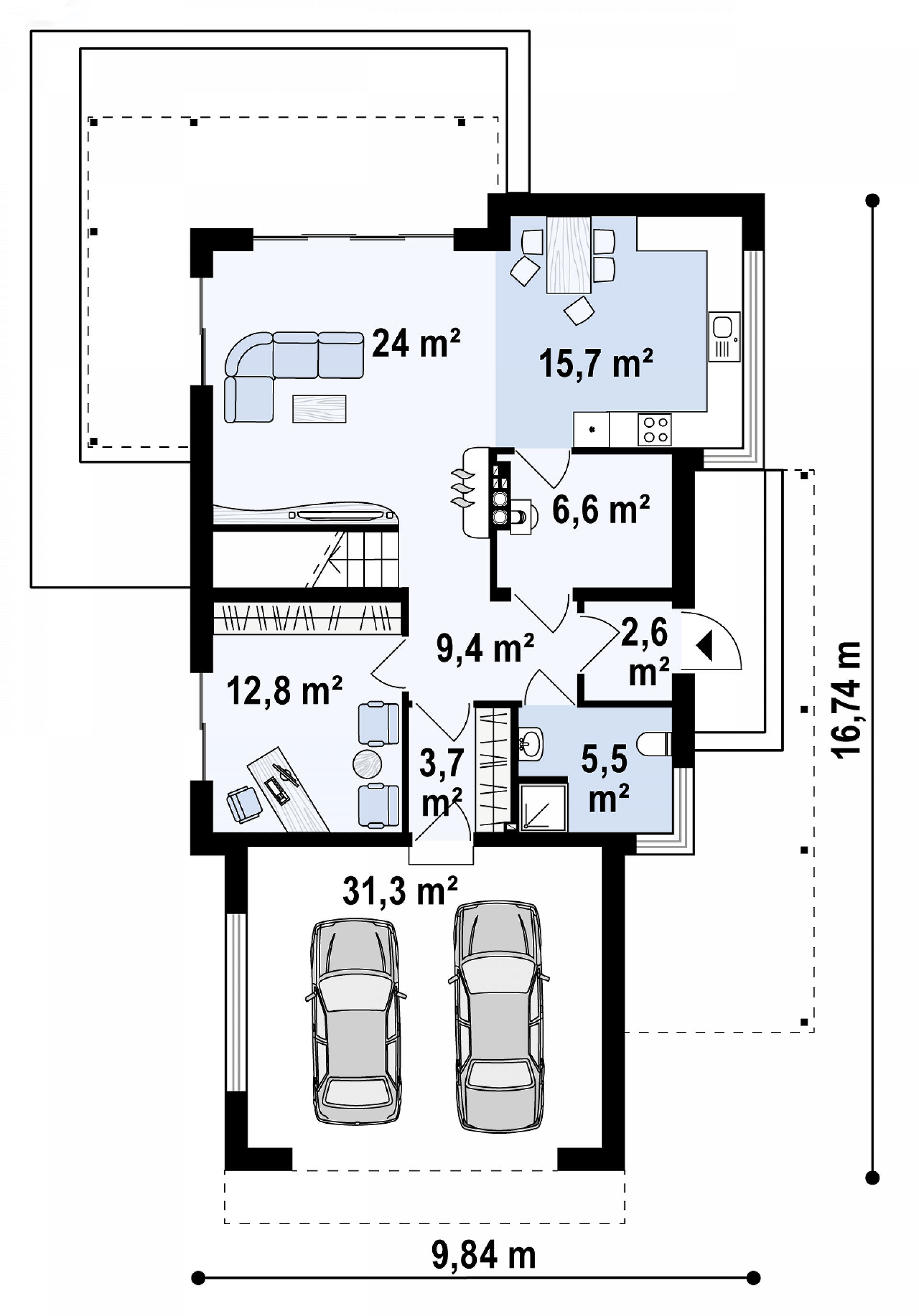Планировка проекта дома №zx114 ZX114_p (1)-min.png